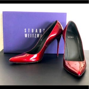 Stuart Weitzman Deep Red Pump